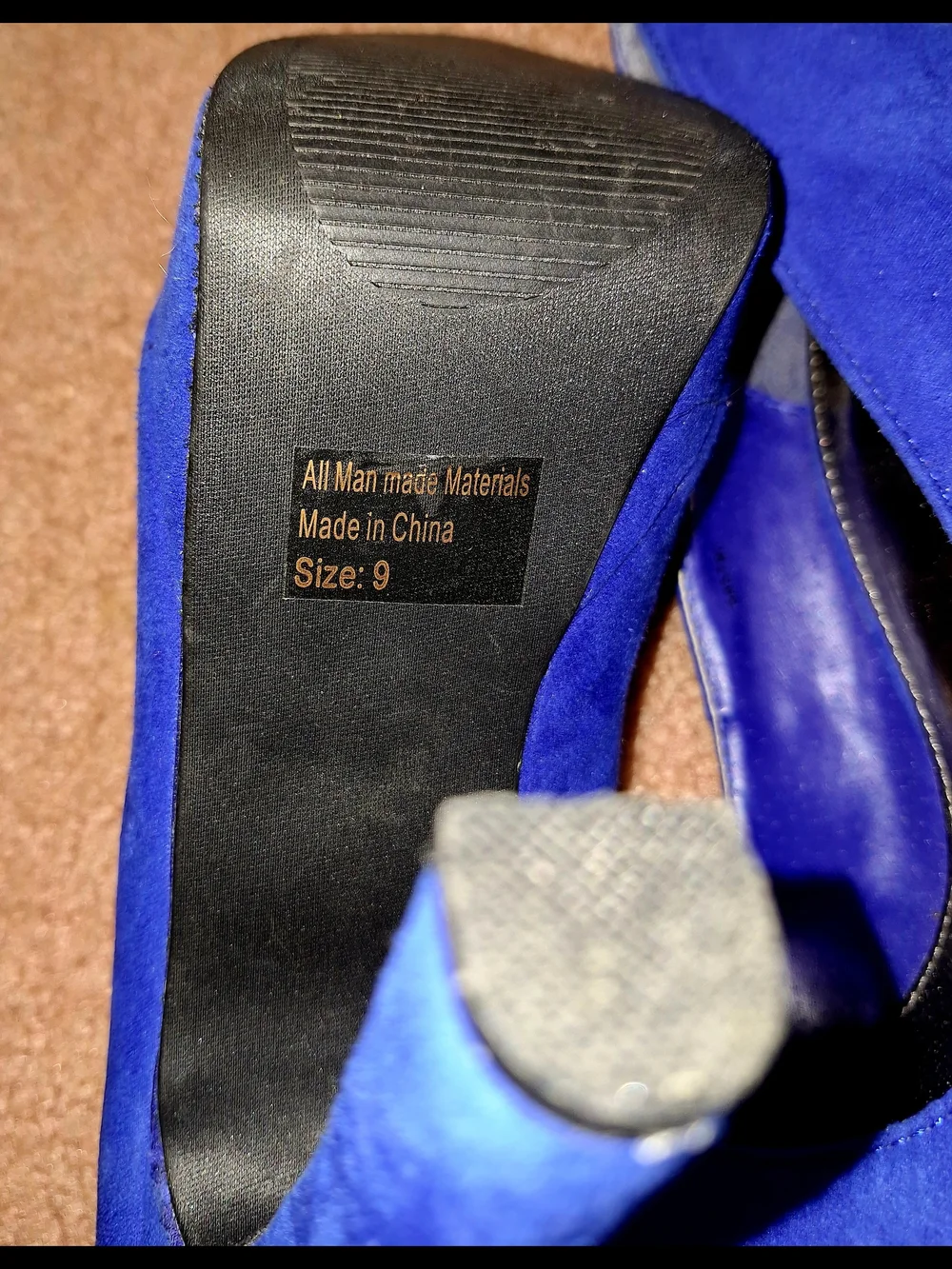 Blue Platform Heels